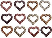Dress It Up Glitter Heirloom Hearts Set